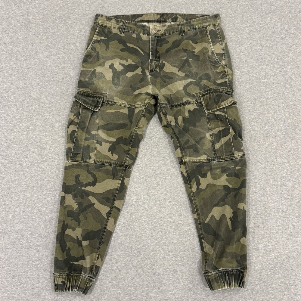 RRL Ralph Lauren Green Camo Cargo Pants Men's Size 38x33 (Fits 36x28) Double R